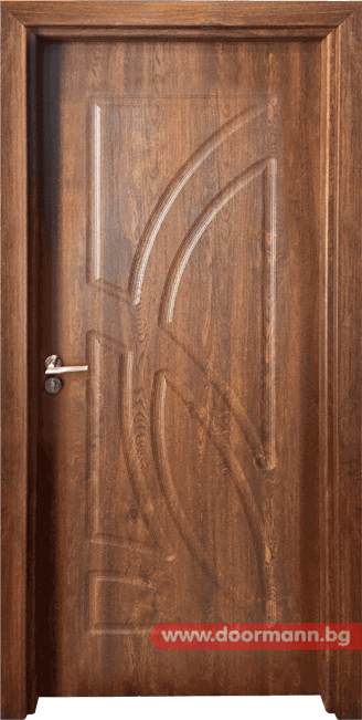 Интериорна врата Гама, 208p цвят Златен Дъб