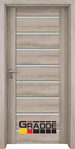Интериорна врата Gradde Aaven Glas, цвят Ясен Вералинга