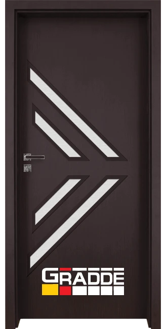 Интериорна врата серия Граде, модел Paragon Glas 3-4, Ribeira