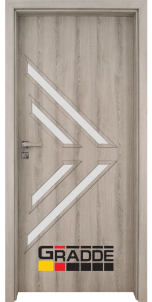 Интериорна врата серия Граде, модел Paragon Glas 3-4, Veralinga