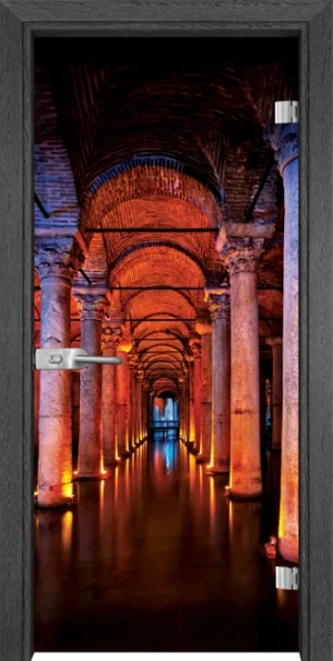 Стъклена Врата Gama Print G 13-13 Сив Кестен