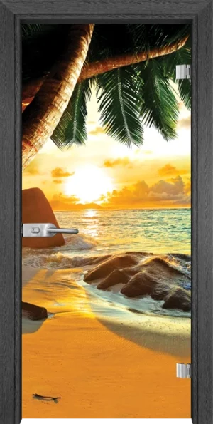 Стъклена Врата Gama Print G 13-14 Сив Кестен