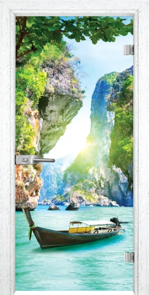 Стъклена Врата Gama Print G 13-15 Бреза