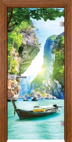 Стъклена Врата Gama Print G 13-15 Златен Дъб