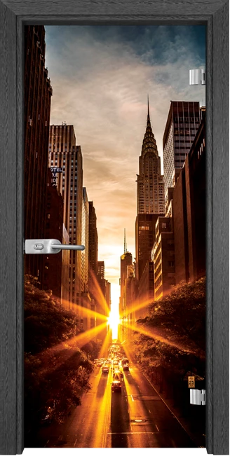 Стъклена Врата Gama Print G 13-18 Сив Кестен